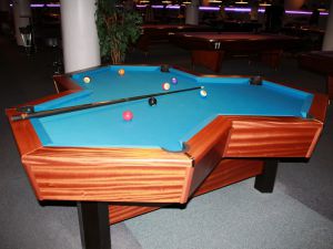 superior billiard table with slate