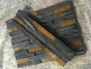 Outdoor Cheap Natural Black Slate Stone Panel