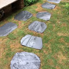 Multiple Colour Natural Garden Round Slate Landscaping Stepping Stone