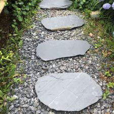 round Irregular shaped Paving slate stone Patio Stone for garden
