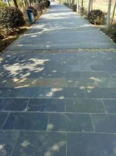 natural black slate stone gareden antislip exterior floor tiles