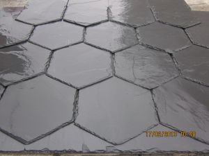 Diamond shape roofing slate