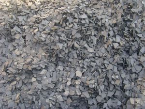 Black slate Chips Broken Tumbled Slates Decorative Aggregates for landscaping Garden Water features ponds