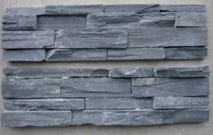 Black Slate Wall Panel Black Slate Ledgestone For Wall Cladding.