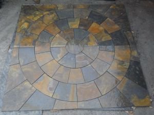 Rustic slate circle diameter 365cm